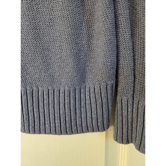 Toad & Co Blue Cambridge Cable Knit Long Sleeve Classic Sweater, Women's Small - Picture 12 of 12
